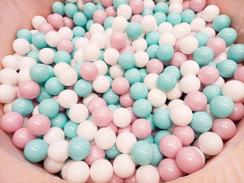 balle rose blanc bleu